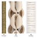 What's included, strands numbered 1-3: Cowrie Shell Bead Set: Brass Heishi & White Bone