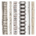 Silver Spacer Bead Set: Heishi, Cube & Saucer (6 Strands, 1.5-5mm)