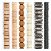 Natural Spacer Bead Set: Coconut, Shell & Sandalwood (6 Strands, 3-6mm)