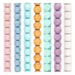 Wood Bead Set: Pink, Mint & Lilac Pastel Garland (7 Strands, 20mm)