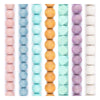 Wood Bead Set: Pink, Mint & Lilac Pastel Garland (7 Strands, 20mm)