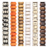 Large Hole Bead Set: Tribal Carved, Coral & Chevron Bone (6 Strands, 18-25mm)