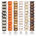 What's included, strands numbered 1-6: Large Hole Bead Set: Tribal Carved, Coral & Chevron Bone
