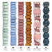 What's included, strands numbered 1-6: Large Hole Bead Set: Pastel Java Glass Buttons