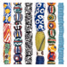 Large Hole Bead Set: Rainbow, Karaga & Tribal Krobo (6 Strands, 7-20mm)