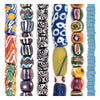 Large Hole Bead Set: Rainbow, Karaga & Tribal Krobo (6 Strands, 7-20mm)