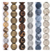 Gemstone Bead Set: Crazy Lace, Druzy & Tibetan Agate (6 Strands, 8mm)