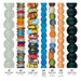 What's included, strands numbered 1-7: Recycled Glass Bead Set: Aqua, Teal & Peach Shapes