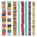 Seed Bead Set: Java, Ghana & Afghan Glass (8 Strands, 2-4mm)
