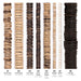 What's included, strands numbered 1-8: Coconut Shell Bead Set: Cream, Chocolate & Rustic