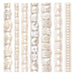 Vintage Pearl Bead Set: White Japanese Pearl Shapes (7 Strands, 2-7mm)