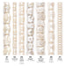 What's included, strands numbered 1-7: Vintage Pearl Bead Set: White Japanese Pearl Shapes