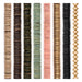 Coconut Shell Bead Set: Cream, Chocolate & Pastel Disks (8 Strands, 15-20mm)