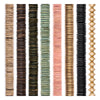 Coconut Shell Bead Set: Cream, Chocolate & Pastel Disks (8 Strands, 15-20mm)