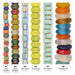 What's included, strands numbered 1-6: Java Glass Bead Set: Seed, Baby Rondelle & Donut