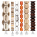 What's included, strands numbered 1-6: Cowrie Shell Bead Set: Kenyan Shells & Natural Seeds