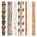 Bone Bead Set: Carved Mala, Fish Bone & Sandalwood (7 Strands, 3-15mm)