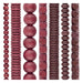 Wood Bead Set: Raspberry Red & Grape Brown (7 Strands, 7-20mm)