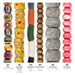 What's included, strands numbered 1-6: Krobo Bead Set: Aburi Medley & Rustic Bone