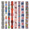Chevron Bead Set: Watermelon, Red & Matte Replicas (8 Strands, 4-12mm)