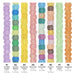 What's included, strands numbered 1-8: Faceted Java Sea Glass Bead Set: Candy Color Run