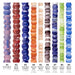 What's included, strands numbered 1-9: Padre Bead Set: Swirl Stripes