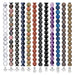 What's included, strands numbered 1-12: Gemstone Bead Set: 8mm Round Starter Mix
