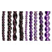 9 Strand Bundle: Garnet & Amethyst Gemstone Beads