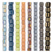 Java Gooseberry Bead Set: Striped Rainbow (8 Strands, 4-7mm)