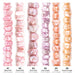What's included, strands numbered 1-6: Nugget Pearl Bead Set: Pink, Lilac & Coral