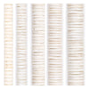 Bone Bead Set: White Button Size Run (5 Strands, 6-14mm)