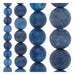 Lapis Lazuli Bead Set: Matte Round Size Run (4 Strands, 4-10mm)