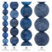What's included, strands numbered 1-4: Lapis Lazuli Bead Set: Matte Round Size Run