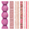 Pink Bead Set: Blush & Rose Glass, Bone & Pearl (7 Strands, 2-20mm)