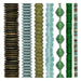 Green Bead Set: Sage & Olive Glass, Turquoise & Coconut (7 Strands, 4-20mm)