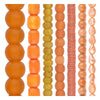 Orange Bead Set: Citrus & Coral Glass, Bone & Aventurine (7 Strands, 4-14mm)