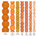 What's included, strands numbered 1-7: Orange Bead Set: Citrus & Coral Glass, Bone & Aventurine