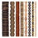 Brown Bead Set: Honey, Tiger Eye & Olive Wood (8 Strands, 4-20mm)