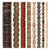 Brown Bead Set: Honey, Tiger Eye & Olive Wood (8 Strands, 4-20mm)