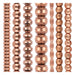 Copper Bead Set: Nugget, Padre & Rondelle (7 Strands, 3-9mm)