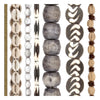 African Bead Set from Kenya: Brass Heishi, Cowrie & Batik Bone (7 Strands, 3-24mm)