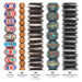 What's included, strands numbered 1-5: Nepal Bead Set: Chevron, Sandalwood & Himalayan Bone