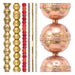 Ethiopian Bead Set: Brass, Silver & White Heart (7 Strands, 2-28mm)