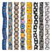 Krobo Bead Set: Spotted, Millefiori & Elbow Powder Glass (8 Strands, 10-15mm)
