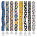 What's included, strands numbered 1-8: Krobo Bead Set: Spotted, Millefiori & Elbow Powder Glass