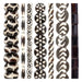 Batik Bone Bead Set: Sun, Giraffe & Zig-Zag (7 Strands, 7-25mm)