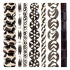 Batik Bone Bead Set: Sun, Giraffe & Zig-Zag (7 Strands, 7-25mm)