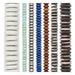 Saucer Bead Set: Ashanti, Lapis, Silver & Bone (7 Strands, 4-14mm)