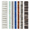 Saucer Bead Set: Ashanti, Lapis, Silver & Bone (7 Strands, 4-14mm)