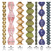 What's included, strands numbered 1-7: Bicone Bead Set: Brass, French Cross & Wood